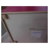 2 Stackable wood storage crates...