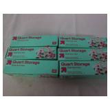 6 20 Packs of quart zipper bags...