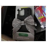 Box of cell phone cases and accesso...