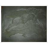 Box of 14 wood and metal molds or w...