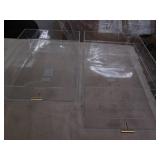2 Acrylic organizers with top shelf...