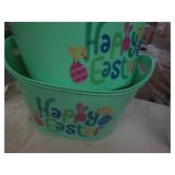 5 Plastic Easter baskets...