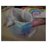 Easter bunny figure, basket and bag...