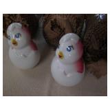 5 Ceramic chicks, all wrapped in pa...