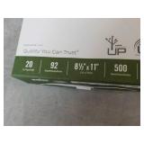 500 Sheets Boise 8.5 x 11" White Co...
