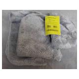 3 piece Platinum Gray Bath Rug Set...