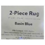 2 piece Basin Blue Rug Set...