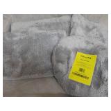 4 piece Platinum Gray Bath Rug Set...