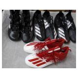 4 New Adidas Football Cletes - vari...