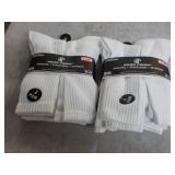 12 pair White Wear Proof Athletic S...