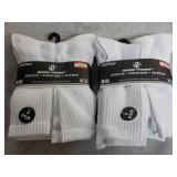 12 pair White Wear Proof Athletic S...