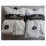 12 pair White Wear Proof Athletic S...