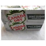 2 x 12 packs Canada Dry Zero Sugar ...