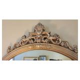 Ornate Vintage Round Gold Gilt Wall Mirror