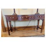 Mahogany Sherrill Console Library Table