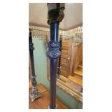 Acanthus Leaf Column Candlestick Table Lamp, pair