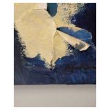 Large Abstract Modernist Mixed Media Paainting on Canvas, as