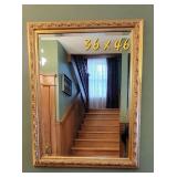 Gold Gilt Beveled Glass Wall Mirror