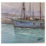 Artist Signed Landscape Oil on Board Painting