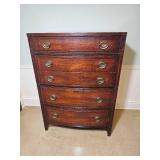 Federalist Drexel Five Drawer Dresser