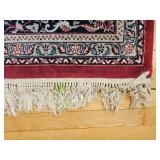 Persian Kashan Style Red Medallion Area Rug 95 by 120 Inches