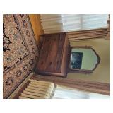 Antique French Regency Walnut Vanity Dresser