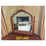 Antique French Regency Walnut Vanity Dresser