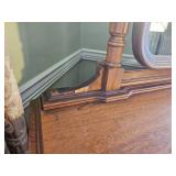 Antique French Regency Walnut Vanity Dresser
