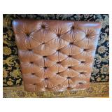 Vincente Wolf Collection Tufted Leather Ottoman