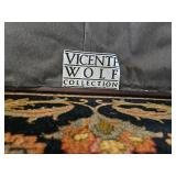 Vincente Wolf Collection Tufted Leather Ottoman