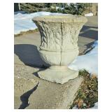 Nineteen Inch Concrete Footed Planter