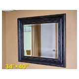 Distressed Edge Contemporary Mirror