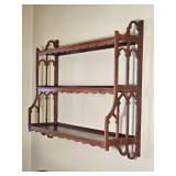 Antique Mahogany Chippendale Wall Shelf