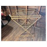 Hollywood Regency Faux Bamboo Bar Table