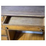 Vintage Maple Writing Desk with Chair