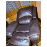Power Reclining Brown Leather Armchair by Timberland Co Ltd - B