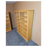 Blonde Oak Full Height Bookcase D