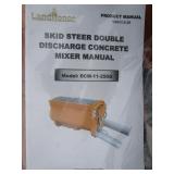 LandHonor Skid Steer Dual Discharge Cement Mixer