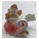 Vintage Josef Birthday Angel Figurine – Number 2 Birthday Girl
