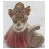 Vintage Josef Birthday Angel Figurine – Number 6 Birthday Girl