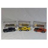 Vintage Custom Cruisers Diecast Muscle Cars – Set of Three in Original Cases