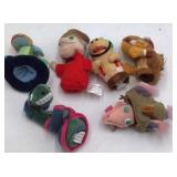 Vintage Plush Hand Puppets – Assorted Characters with Fabric Bodies