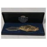 Dale Earnhardt Sr. #3 Goodwrench Racing Action Pocket Knife – Gold Plated Collectible in Box