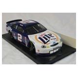 Rusty Wallace Miller Lite Ford Taurus – Blue and White Diecast on Black Base