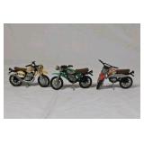 Vintage Diecast Miniature Motorcycles