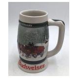 Vintage Budweiser Anniversary Stein – Ceramarte Made in Brazil with Clydesdale Scene