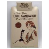 Vintage Oreo Clipboard – 75 Years Oreo Advertising with Woman on Phone Scene