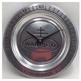 Vintage Nabisco "Tempus Fugit" Promotional Wall Clock – Chrome Finish