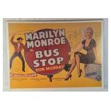 1956 "Bus Stop" Movie Poster – Marilyn Monroe with Don Murray