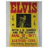 1977 Elvis Presley Concert Poster – Hartford Civic Center Connecticut